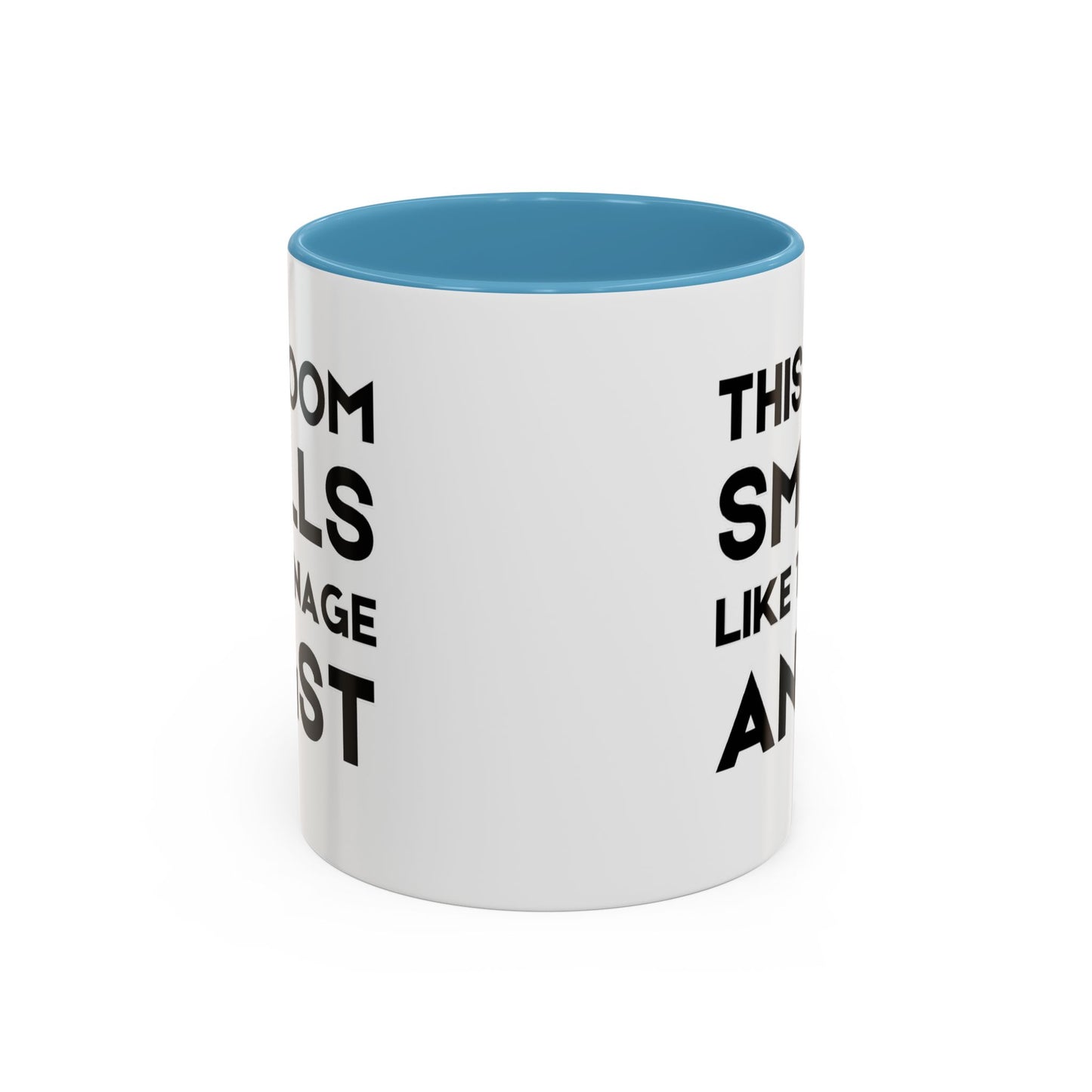 This Room Smells Like Teenage Angst - Classroom Clapback: Accent Coffee Mug (11, 15oz)