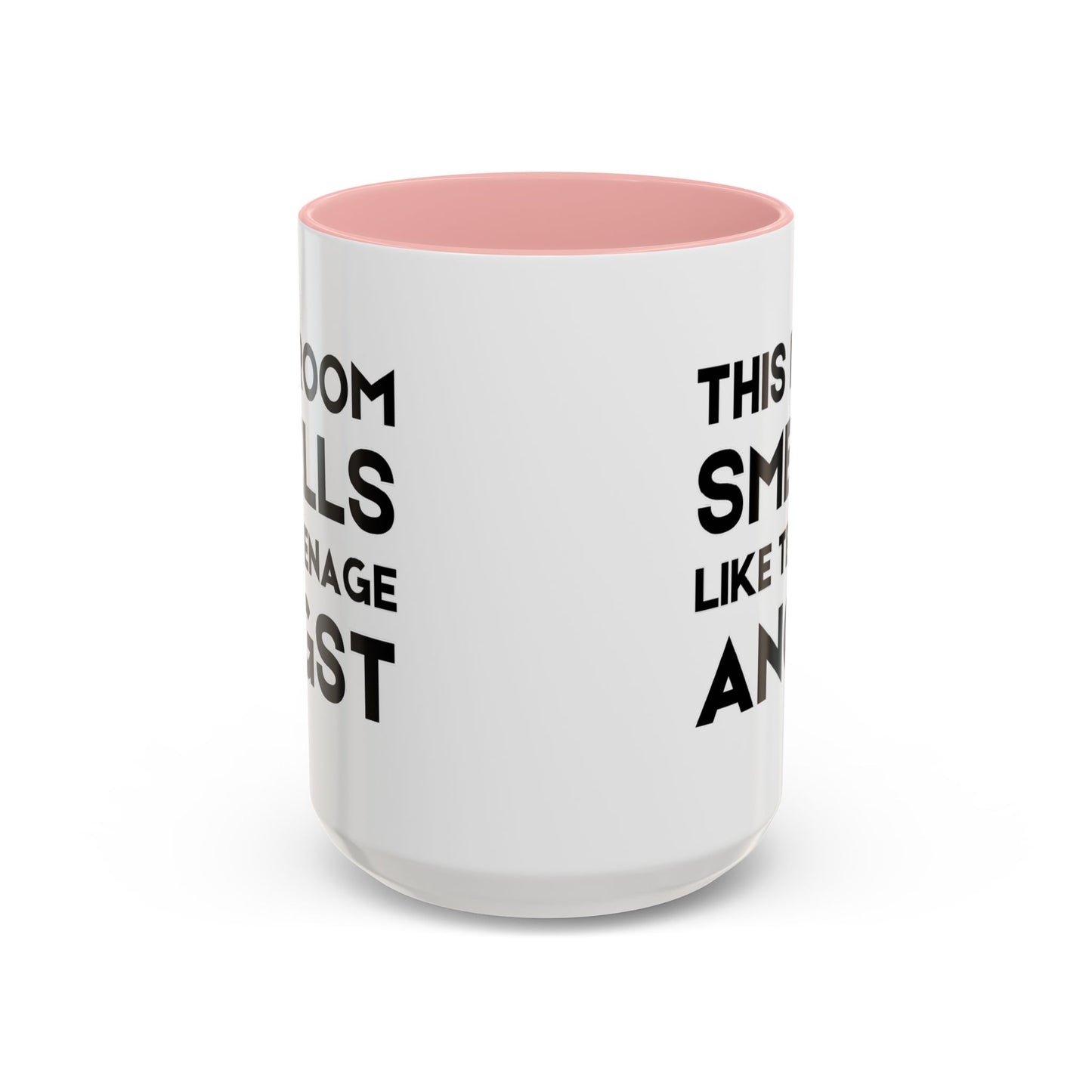 This Room Smells Like Teenage Angst - Classroom Clapback: Accent Coffee Mug (11, 15oz)