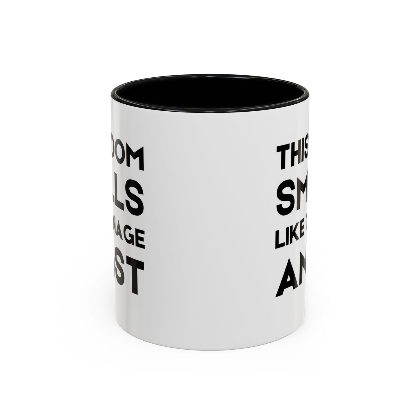 This Room Smells Like Teenage Angst - Classroom Clapback: Accent Coffee Mug (11, 15oz)