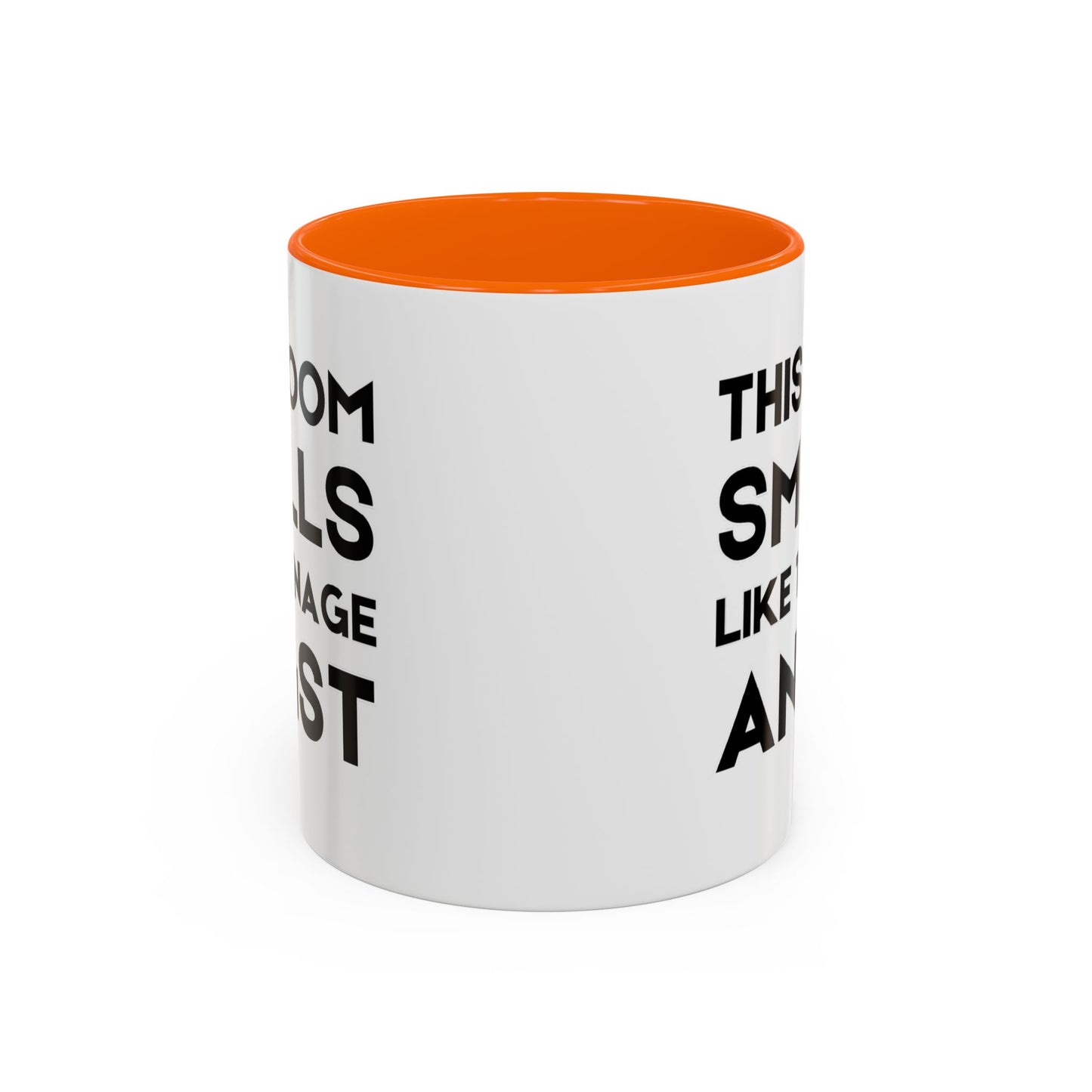 This Room Smells Like Teenage Angst - Classroom Clapback: Accent Coffee Mug (11, 15oz)